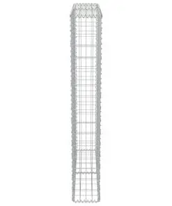 vidaXL Gabion Wall with Covers Galvanised Steel 100x20x150 cm