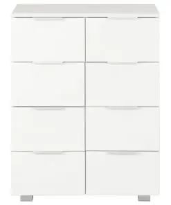 vidaXL Sideboard High Gloss White 60x35x76 cm Chipboard