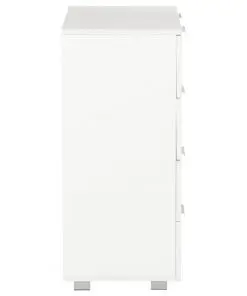 vidaXL Sideboard High Gloss White 60x35x76 cm Chipboard