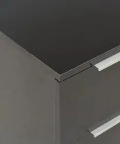 vidaXL Sideboard High Gloss Black 60x35x76 cm Chipboard