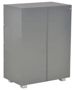 vidaXL Sideboard High Gloss Grey 60x35x76 cm Chipboard