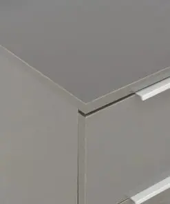 vidaXL Sideboard High Gloss Grey 60x35x76 cm Chipboard