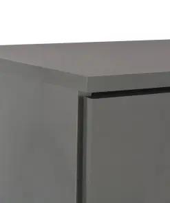 vidaXL Sideboard High Gloss Grey 71x35x76 cm Chipboard