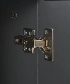 vidaXL Sideboard High Gloss Grey 107x35x76 cm