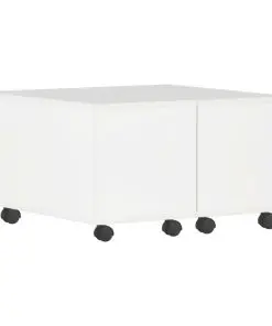 vidaXL Coffee Table High Gloss White 60x60x35 cm Chipboard