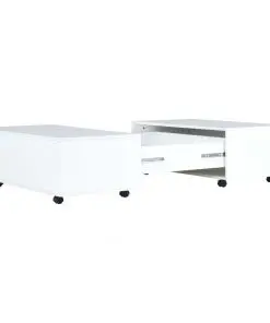 vidaXL Coffee Table High Gloss White 100x100x35 cm