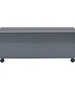 vidaXL Coffee Table High Gloss Grey 100x100x35 cm