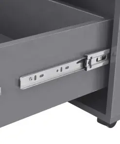 vidaXL Coffee Table High Gloss Grey 100x100x35 cm