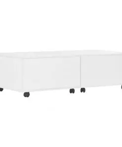 vidaXL Coffee Table High Gloss White 120x60x35 cm