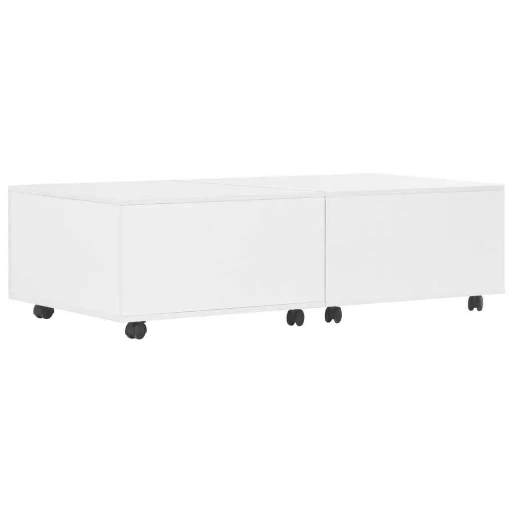 vidaXL Coffee Table High Gloss White 120x60x35 cm