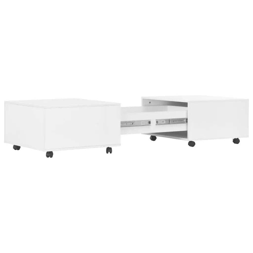 vidaXL Coffee Table High Gloss White 120x60x35 cm