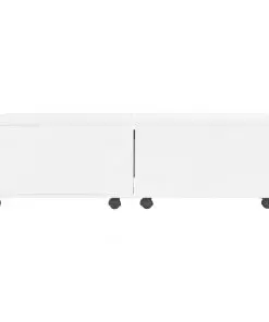 vidaXL Coffee Table High Gloss White 120x60x35 cm