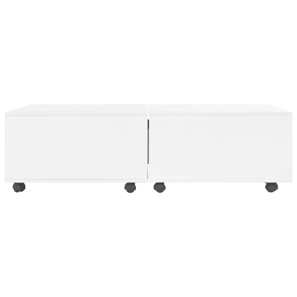 vidaXL Coffee Table High Gloss White 120x60x35 cm
