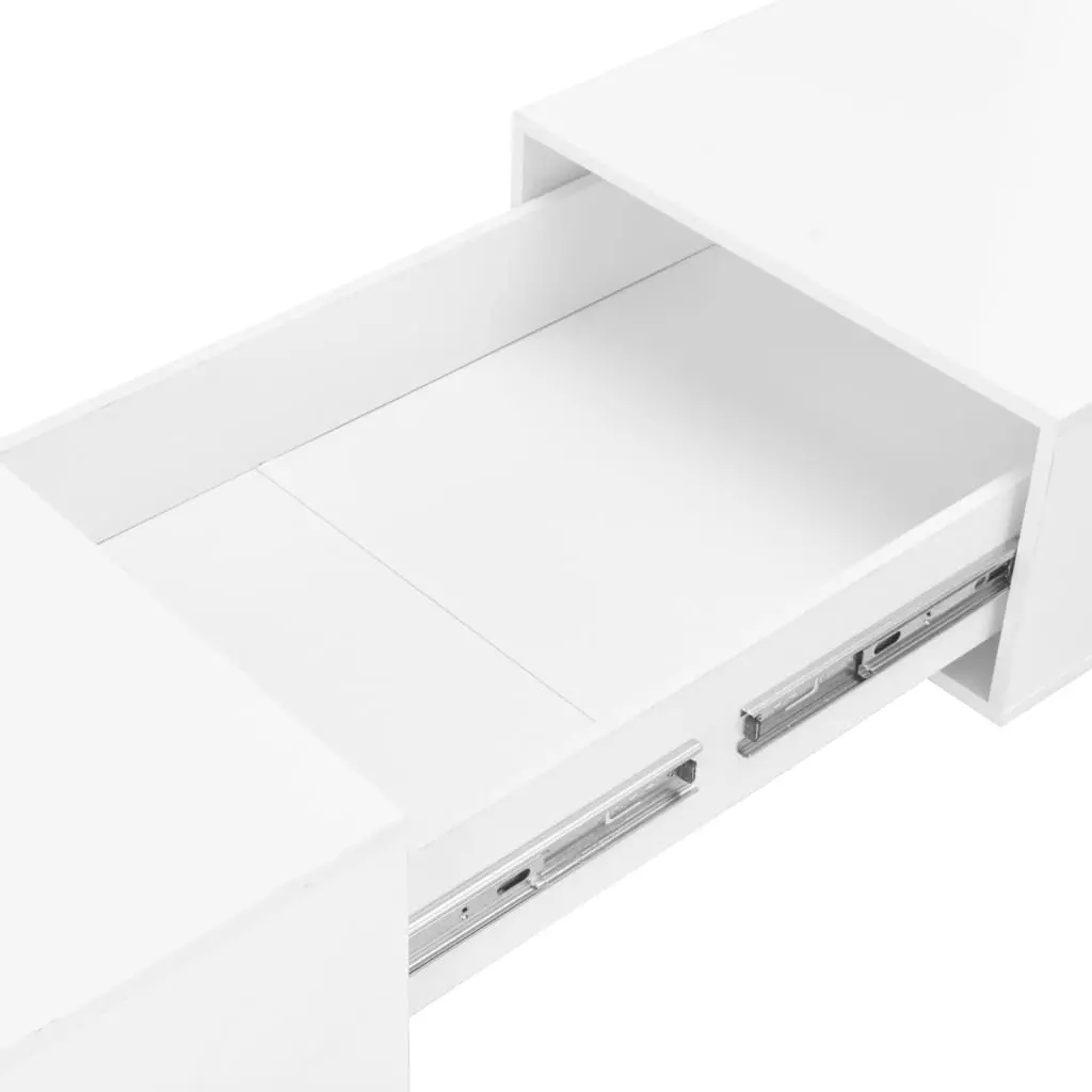 vidaXL Coffee Table High Gloss White 120x60x35 cm