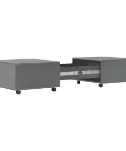 vidaXL Coffee Table High Gloss Grey 120x60x35 cm