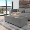 vidaXL Coffee Table High Gloss Grey 120x60x35 cm vidaXL Coffee Table High Gloss Grey 120x60x35 cm