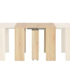 vidaXL Extendable Dining Table Sonoma Oak 175x90x75 cm