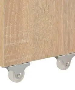 vidaXL Extendable Dining Table Sonoma Oak 175x90x75 cm