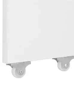 vidaXL Extendable Dining Table High Gloss White 175x90x75 cm