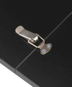 vidaXL Extendable Dining Table High Gloss Black 175x90x75 cm