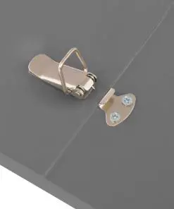 vidaXL Extendable Dining Table High Gloss Grey 175x90x75 cm