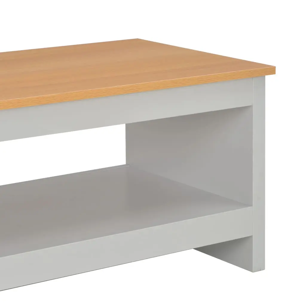 vidaXL Coffee Table Grey 105x47x42 cm