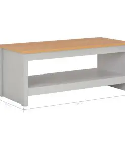 vidaXL Coffee Table Grey 105x47x42 cm
