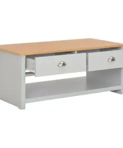 vidaXL Coffee Table Grey 100x50x42 cm