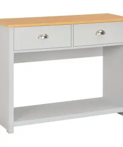 vidaXL Console Table Grey 97x35x76 cm