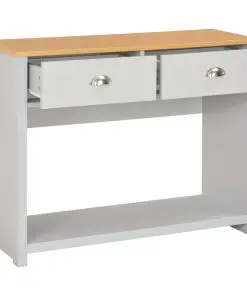 vidaXL Console Table Grey 97x35x76 cm