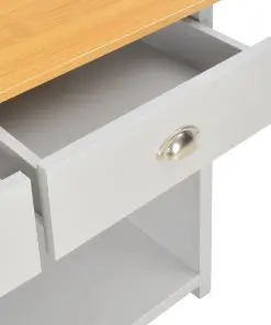 vidaXL Console Table Grey 97x35x76 cm