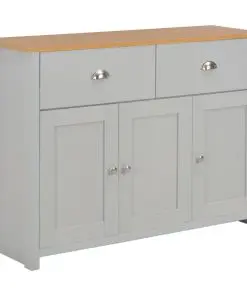 vidaXL Sideboard Grey 112x35x81 cm