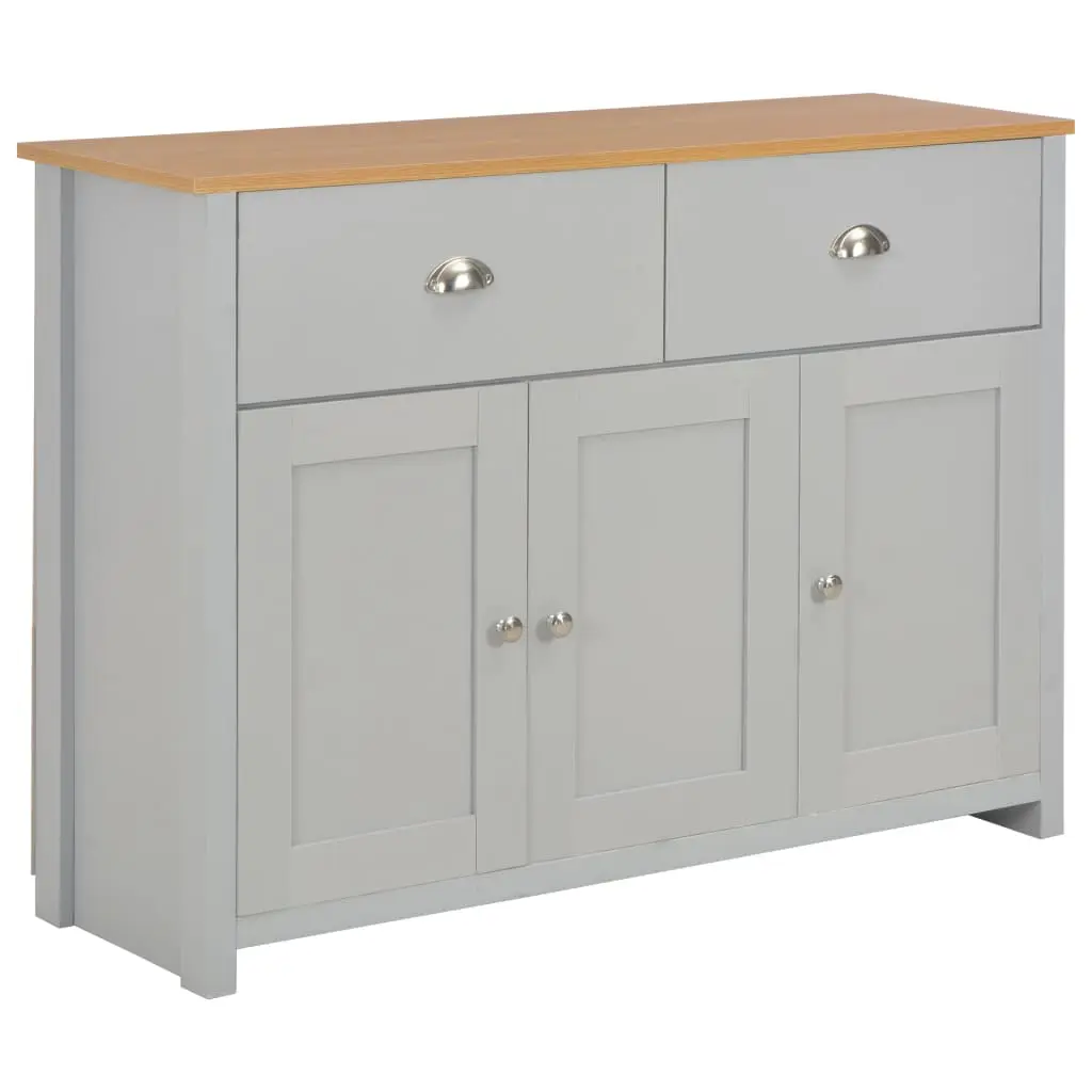 vidaXL Sideboard Grey 112x35x81 cm