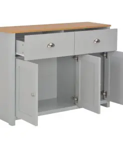 vidaXL Sideboard Grey 112x35x81 cm