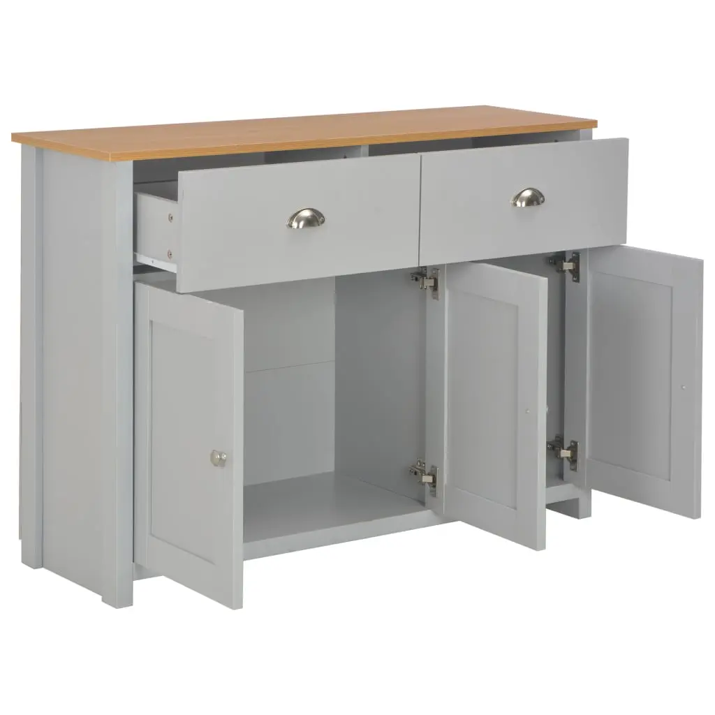 vidaXL Sideboard Grey 112x35x81 cm