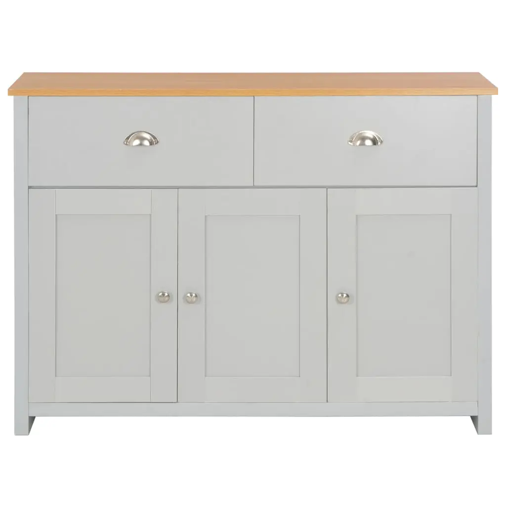 vidaXL Sideboard Grey 112x35x81 cm