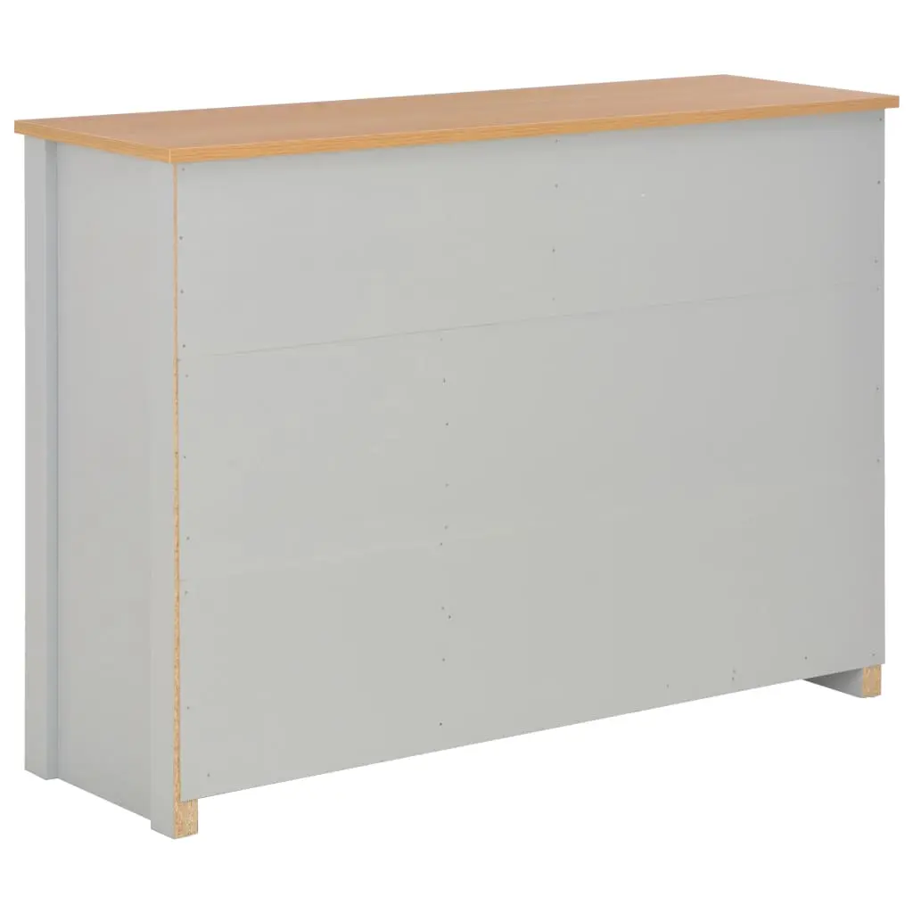vidaXL Sideboard Grey 112x35x81 cm
