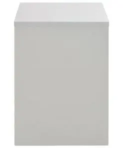 vidaXL Dressing Table with Mirror and Stool Grey 104x45x131 cm