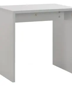 vidaXL Dressing Table with Mirror and Stool Grey 104x45x131 cm