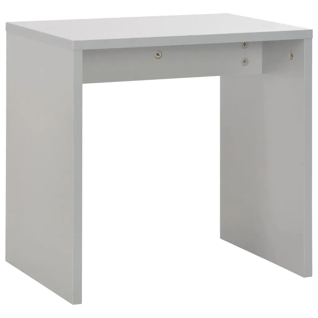 vidaXL Dressing Table with Mirror and Stool Grey 104x45x131 cm