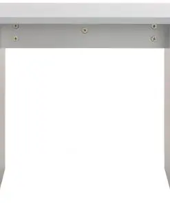 vidaXL Dressing Table with Mirror and Stool Grey 104x45x131 cm