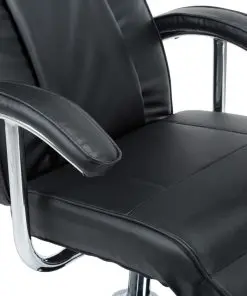 vidaXL TV Armchair Black Faux Leather