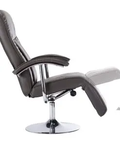 vidaXL TV Armchair Grey Faux Leather