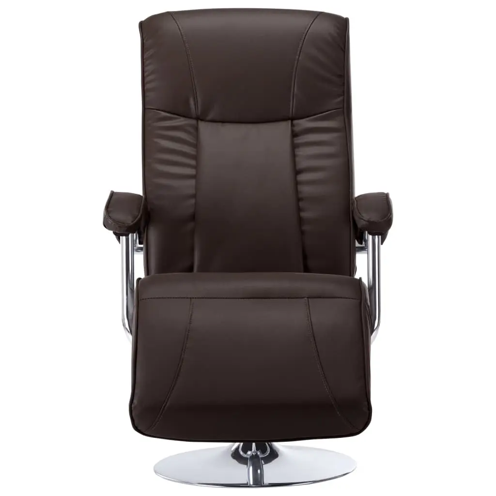 vidaXL TV Armchair Brown Faux Leather