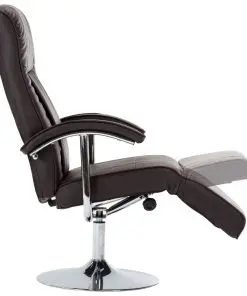 vidaXL TV Armchair Brown Faux Leather