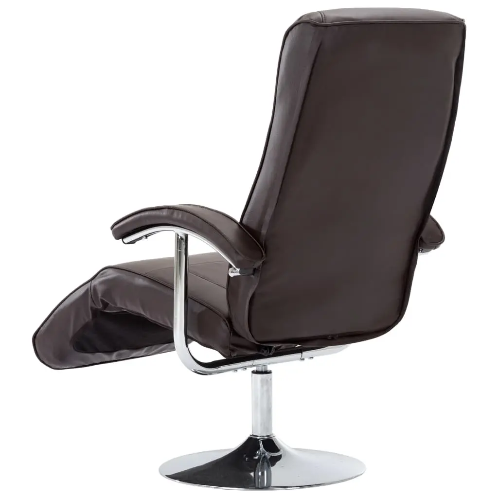 vidaXL TV Armchair Brown Faux Leather
