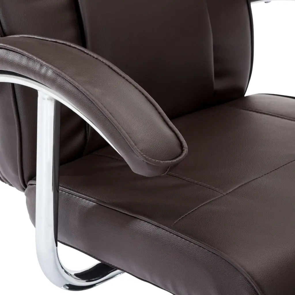 vidaXL TV Armchair Brown Faux Leather
