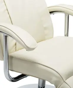 vidaXL TV Armchair Cream Faux Leather