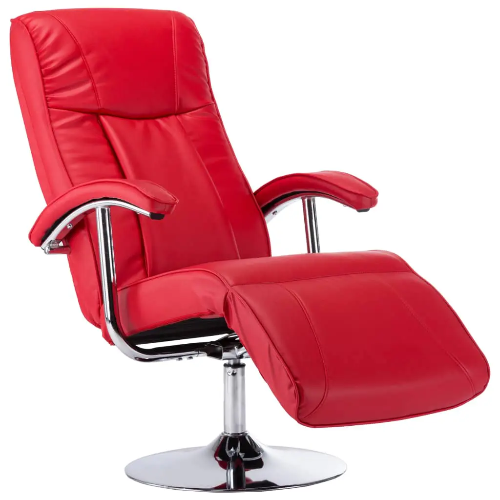 vidaXL TV Armchair Red Faux Leather