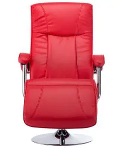 vidaXL TV Armchair Red Faux Leather